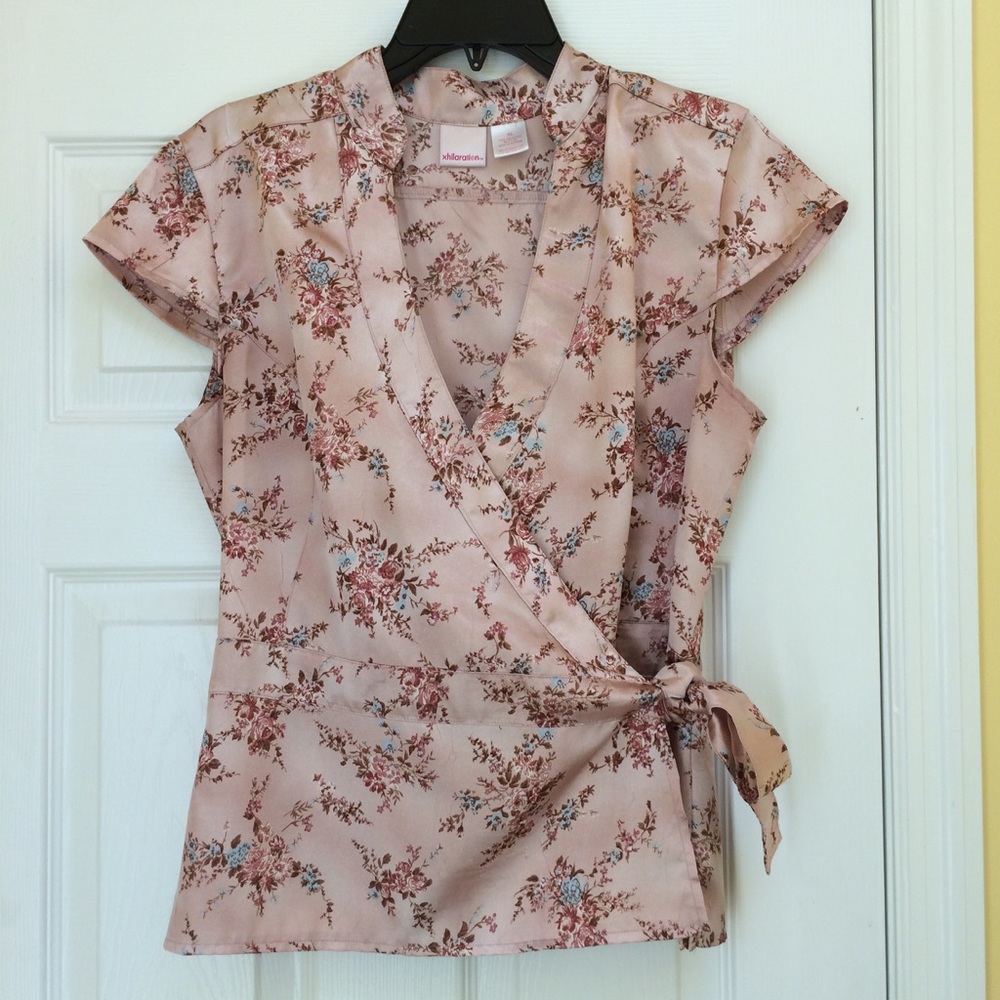 Kimono style wrap blouse